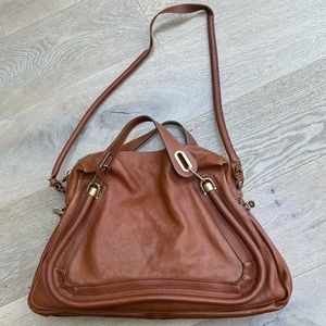 Chloe Paraty bag in camel color